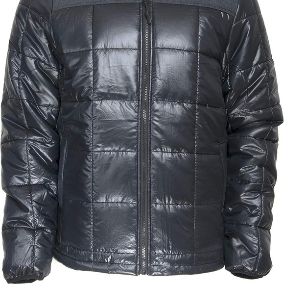 Men's Black Puffer Jacket Size Large Full Zip NWT $120 - Picture 2 of 7